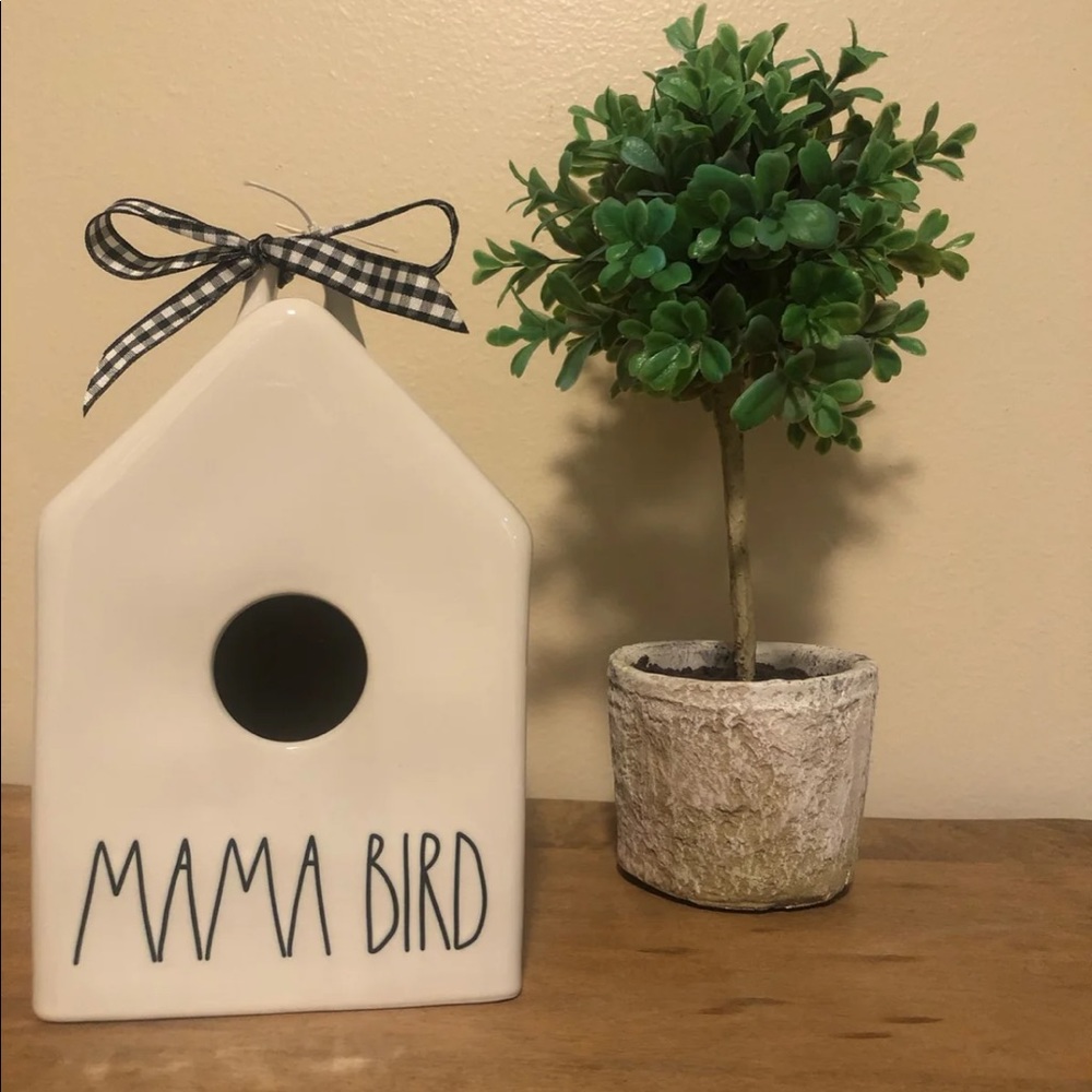 Rae Dunn Mama Bird Birdhouse
